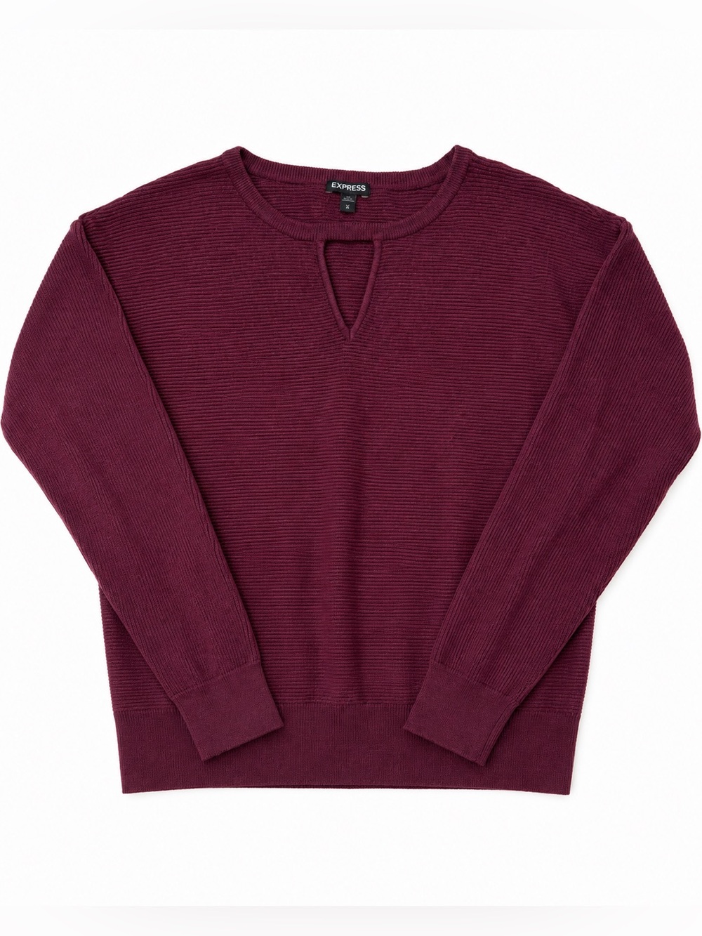 Express Women's Keyhole Sweater - Plum